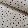 Little Red Love Hearts Fabric Linen Look Home Decor Upholstery Curtain Christmas Culla Material - 55"/140cm Wide Canvas - Image 5