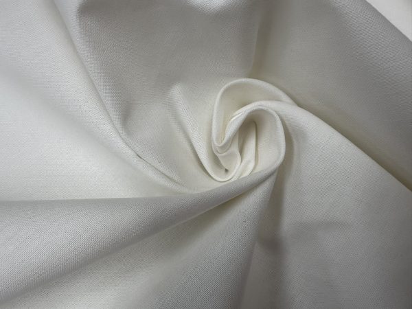 PFP Off-White 100% Cotton Fabric Material Home Decor Curtains Dressmaking Bedding -  145cm or 57 inch Wide - Image 4