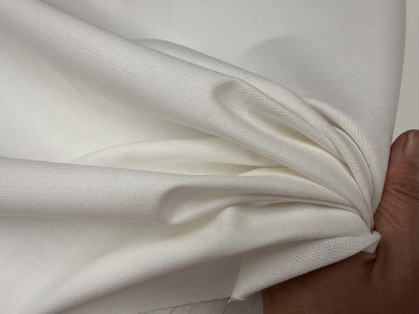 PFP Off-White 100% Cotton Fabric Material Home Decor Curtains Dressmaking Bedding -  145cm or 57 inch Wide - Image 2