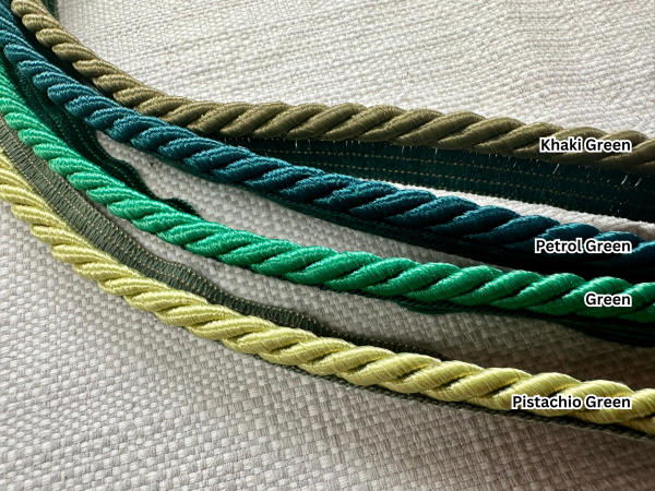 Flanged Piping Cord Twisted Rope Trim Home Decor - Pillow Cushion Curtains Edge Trimming Upholstery - 7mm Wide - ANY LENGTH - Image 6