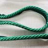 Green Flanged Piping Cord Twisted Rope Trim Home Decor – Pillow Cushion Curtains Edge Trimming Upholstery – 7mm Wide – ANY LENGTH