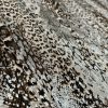 Metallic Snake Skin Print Python Leopard Animal Fabric Linen Look Cotton Blend Curtain Decor Dress - 55"/140cm wide - Silver