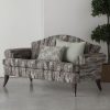 Metallic Snake Skin Print Python Leopard Animal Fabric Linen Look Cotton Blend Curtain Decor Dress - 55"/140cm wide - Silver - Image 6