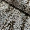 Metallic Snake Skin Print Python Leopard Animal Fabric Linen Look Cotton Blend Curtain Decor Dress - 55"/140cm wide - Silver - Image 3
