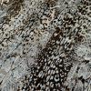 Metallic Snake Skin Print Python Leopard Animal Fabric Linen Look Cotton Blend Curtain Decor Dress - 55"/140cm wide - Silver - Image 2