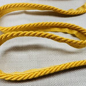 Orange Flanged Piping Cord Twisted Rope Trim Home Decor – Pillow Cushion Curtains Edge Trimming Upholstery – 7mm Wide – ANY LENGTH