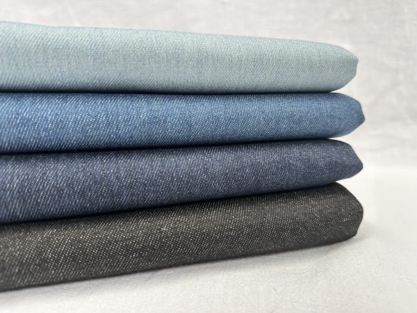 Classic Denim Jeans Cotton Fabric Plain Marine Craft Jacket Dress Material - 70" or 180cm EXTRA Wide - Denim Blue - Image 4