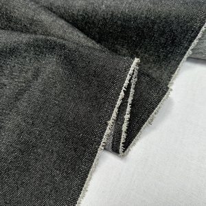 Classic Denim Jeans Cotton Fabric Plain Marine Craft Jacket Dress Material - 70" or 180cm EXTRA Wide - Black