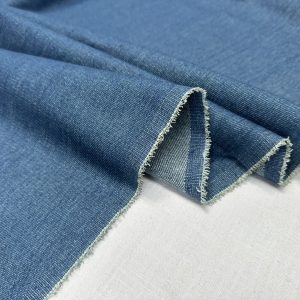 Classic Denim Jeans Cotton Fabric Plain Marine Craft Jacket Dress Material - 70" or 180cm EXTRA Wide - Denim Blue