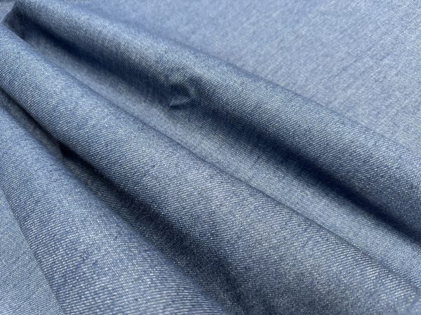 Classic Denim Jeans Cotton Fabric Plain Marine Craft Jacket Dress Material - 70" or 180cm EXTRA Wide - Image 8