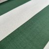 9cm wide Stripes Upholstery Fabric Plain Sofas Bed Home Decor Curtains Soft Material Cloth - 62'' or 160cm Wide - Dark Green & Natural