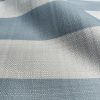 9cm wide Stripes Upholstery Fabric Plain Sofas Bed Home Decor Curtains Soft Material Cloth - 62'' or 160cm Wide - Duck Blue & Natural - Image 2