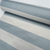 9cm wide Stripes Upholstery Fabric Plain Sofas Bed Home Decor Curtains Soft Material Cloth - 62'' or 160cm Wide - Duck Blue & Natural - Image 5