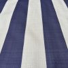 9cm wide Stripes Upholstery Fabric Plain Sofas Bed Home Decor Curtains Soft Material Cloth - 62'' or 160cm Wide - Navy Blue & Natural - Image 4