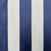 9cm wide Stripes Upholstery Fabric Plain Sofas Bed Home Decor Curtains Soft Material Cloth - 62'' or 160cm Wide - Navy Blue & Natural - Image 2