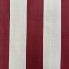 9cm wide Stripes Upholstery Fabric Plain Sofas Bed Home Decor Curtains Soft Material Cloth - 62'' or 160cm Wide - Red & Natural - Image 3