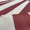 9cm wide Stripes Upholstery Fabric Plain Sofas Bed Home Decor Curtains Soft Material Cloth - 62'' or 160cm Wide - Red & Natural