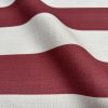 9cm wide Stripes Upholstery Fabric Plain Sofas Bed Home Decor Curtains Soft Material Cloth - 62'' or 160cm Wide - Red & Natural - Image 2