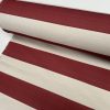 9cm wide Stripes Upholstery Fabric Plain Sofas Bed Home Decor Curtains Soft Material Cloth - 62'' or 160cm Wide - Red & Natural - Image 4