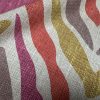 Pink Zebra Linen Look Print Fabric Animal Stripes Cotton Furnishing Curtain Upholstery Home Decor Material - 110"/280cm EXTRA Wide - Image 7