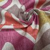 Pink Zebra Linen Look Print Fabric Animal Stripes Cotton Furnishing Curtain Upholstery Home Decor Material - 110"/280cm EXTRA Wide - Image 5