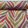Pink Zebra Linen Look Print Fabric Animal Stripes Cotton Furnishing Curtain Upholstery Home Decor Material - 110"/280cm EXTRA Wide - Image 4