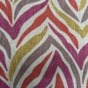 Pink Zebra Linen Look Print Fabric Animal Stripes Cotton Furnishing Curtain Upholstery Home Decor Material - 110"/280cm EXTRA Wide - Image 3