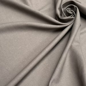 Classic Linen Cotton Blend Plain Fabric Material Lightweight Home Decor Bedding Clothes Curtains - 140cm wide - Dark Beige