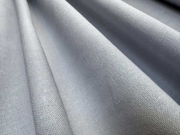 Classic Linen Cotton Blend Plain Fabric Material Lightweight Home Decor Bedding Clothes Curtains - 140cm wide - Grey