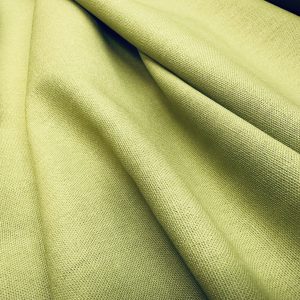 Classic Linen Cotton Blend Plain Fabric Material Lightweight Home Decor Bedding Clothes Curtains - 140cm wide - Moss Khaki Green