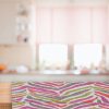Pink Zebra Linen Look Print Fabric Animal Stripes Cotton Furnishing Curtain Upholstery Home Decor Material - 110"/280cm EXTRA Wide - Image 10