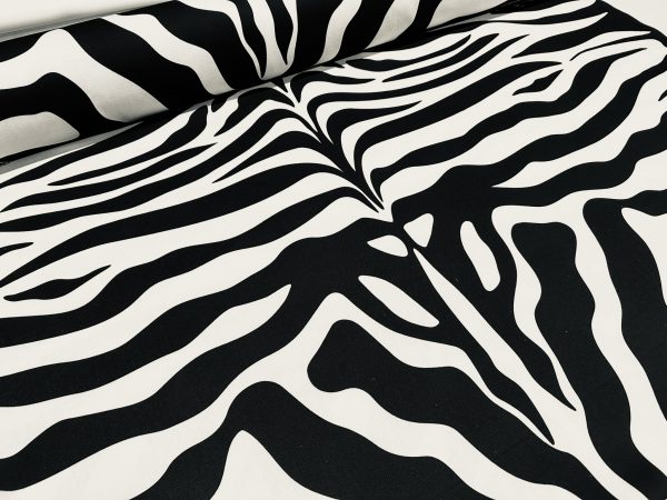 XL Zebra Spine Print Fabric Animal Stripes Cotton Furnishing Curtain Upholstery Home Decor Material - 55"/140cm Wide - Image 8