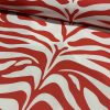 XL Zebra Spine Print Fabric Animal Stripes Cotton Furnishing Curtain Upholstery Home Decor Material - 55"/140cm Wide - Red & White - Image 6