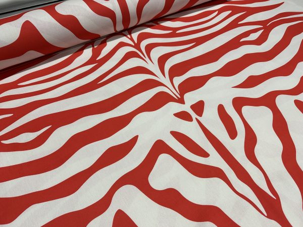XL Zebra Spine Print Fabric Animal Stripes Cotton Furnishing Curtain Upholstery Home Decor Material - 55"/140cm Wide - Image 5