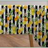 Citrus Stripes Fabric Home Decor Curtain UpholsteryBlack & White Stripe Orange Lemon Digital Print Material - 140cm or 55" Wide - Image 10