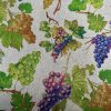Grape Vineyard Digital Print Fabric Linen Look Canvas Purple Green Vine Leaf Material Home Decor Cushions Curtains Crafts - 55"/140cm Wide - Image 2