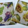 Grape Vineyard Digital Print Fabric Linen Look Canvas Purple Green Vine Leaf Material Home Decor Cushions Curtains Crafts - 55"/140cm Wide - Image 10