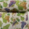 Grape Vineyard Digital Print Fabric Linen Look Canvas Purple Green Vine Leaf Material Home Decor Cushions Curtains Crafts - 55"/140cm Wide - Image 5