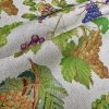 Grape Vineyard Digital Print Fabric Linen Look Canvas Purple Green Vine Leaf Material Home Decor Cushions Curtains Crafts - 55"/140cm Wide - Image 7