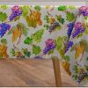 Grape Vineyard Digital Print Fabric Linen Look Canvas Purple Green Vine Leaf Material Home Decor Cushions Curtains Crafts - 55"/140cm Wide - Image 12