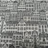 Houses Fabric Holland Village Print Linen Look Home Decor Curtain Upholstery Material - 55" or 140cm Wide Canvas - Image 6