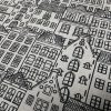 Houses Fabric Holland Village Print Linen Look Home Decor Curtain Upholstery Material - 55" or 140cm Wide Canvas