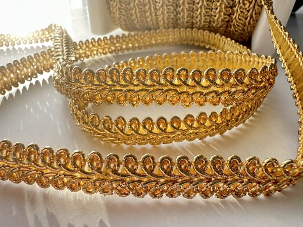 Rayon BRAID Cord Textile Gimp Scroll Chain Trim Home Decor - Pillow, Cushion, Curtains Edge Trimming Upholstery - 10mm Wide - ANY LENGTH - Image 11
