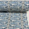 Sprats Blue Sardines Fish Fabric Marine White Digital Print Home Decor Curtain Upholstery Material - 140cm or 55" Wide - Image 4