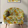 Sunflower Digital Print Fabric Linen Look Canvas Floral Yellow Flower Leaf Material Home Decor Cushions Curtains Crafts - 55"/140cm Wide - Image 15
