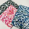 Blue & Green Ikat Floral Fan Damask Flower Fabric Geometric Paisley Cotton Material Curtains Cushion Upholstery Home Decor - 110"/280cm Wide - Image 8