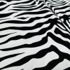 Zebra Spine Print Fabric Animal Stripes Cotton Furnishing Curtain Upholstery Home Decor Material - 55"/140cm Wide - Black & White - Image 5