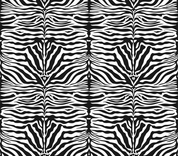 Zebra Spine Print Fabric Animal Stripes Cotton Furnishing Curtain Upholstery Home Decor Material - 55"/140cm Wide - Black & White - Image 7