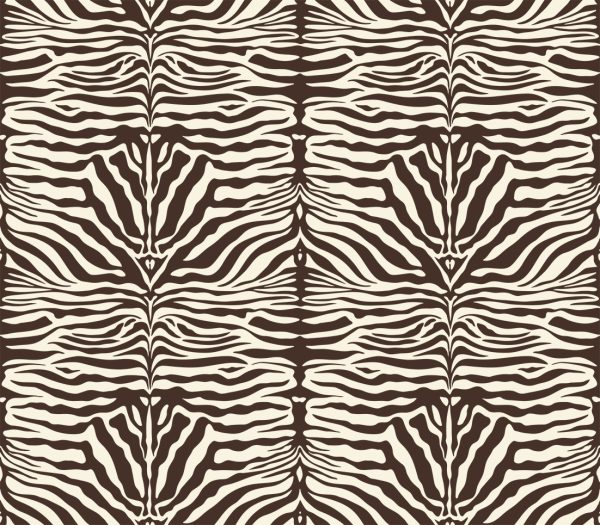 Zebra Spine Print Fabric Animal Stripes Cotton Furnishing Curtain Upholstery Home Decor Material - 55"/140cm Wide - Brown & Cream - Image 8