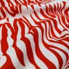 Zebra Spine Print Fabric Animal Stripes Cotton Furnishing Curtain Upholstery Home Decor Material - 55"/140cm Wide - Red & White - Image 7